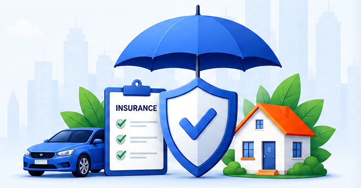 Insurance protection illustration